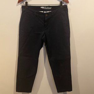 Old Navy Boyfriend Chino, Navy, Size 4